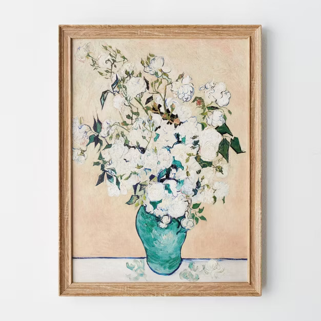 15" x 20" Avignon Still Life Framed Wall Canvas Distressed Light Wood - Threshold™ designed wit... | Target