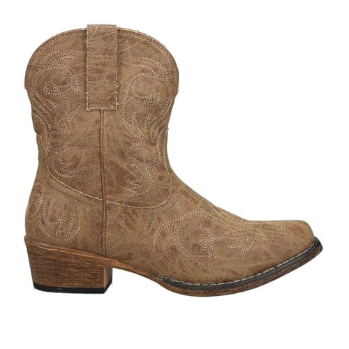 Roper Womens Riley Shorty BOOT, Tan, 10.5 | Amazon (US)
