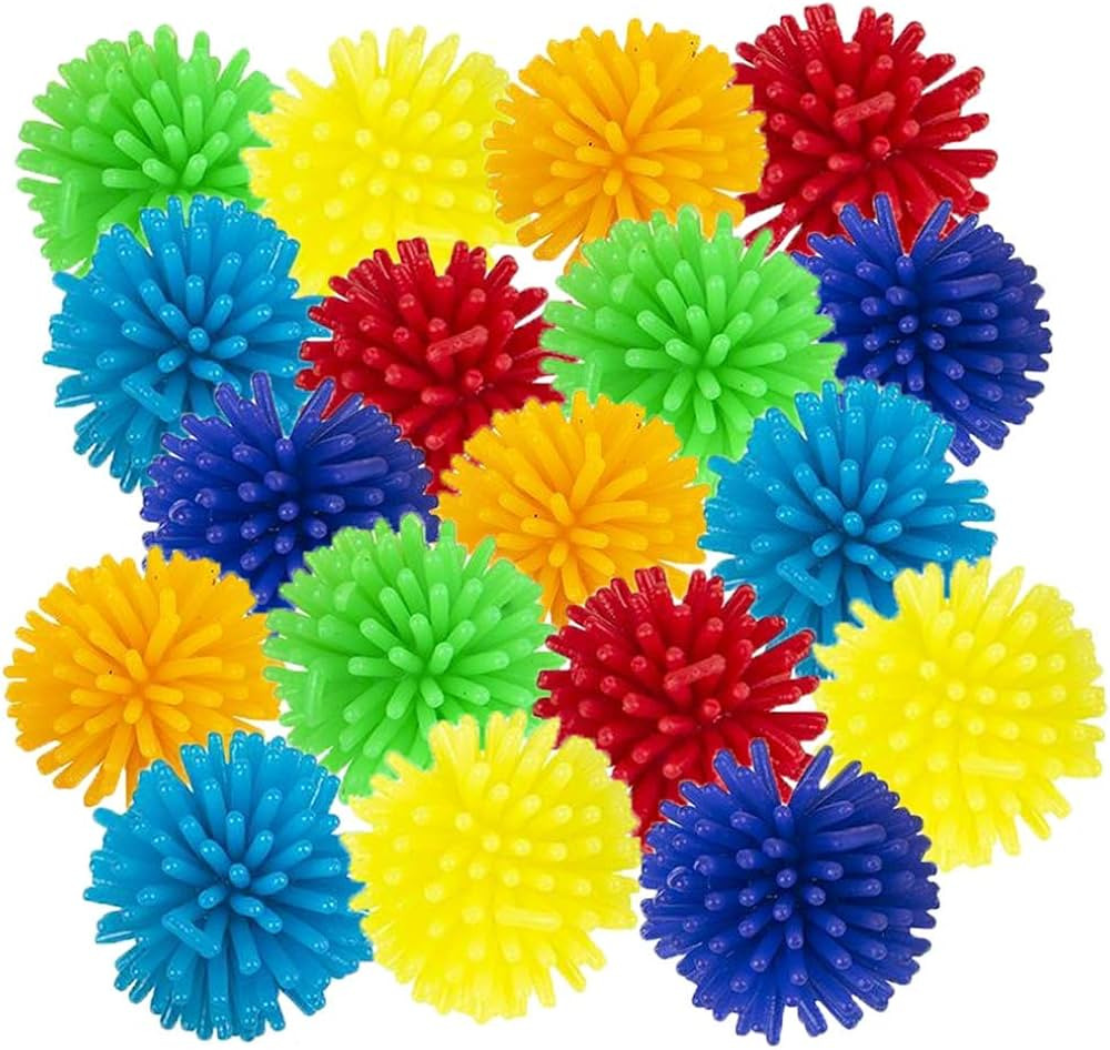 ArtCreativity 24 Pcs Spiky Balls Fidget for Kids Soft Sensory Balls in Various Vibrant Colors, Mi... | Amazon (US)