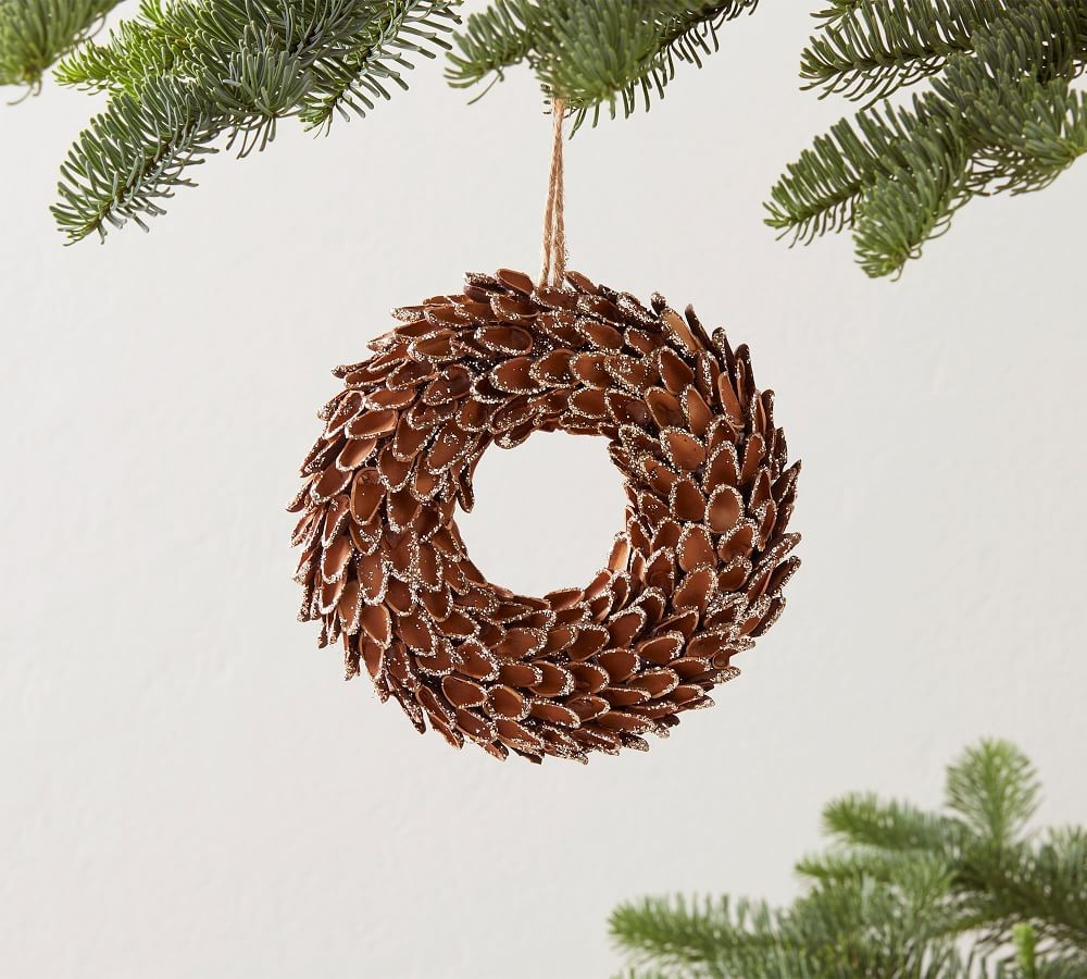 Pine Cone Wreath Ornament | Pottery Barn (US)
