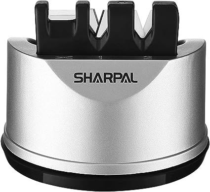SHARPAL 191H Pocket Kitchen Chef Knife Scissors Sharpener for Straight & Serrated Knives, 3-Stage... | Amazon (US)