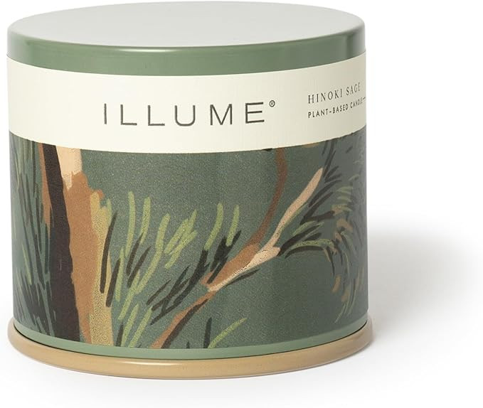 Illume Beautifully Done Essentials Hinoki Sage Vanity Tin Scented Candle | Amazon (US)