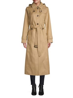 Military Cotton Blend Trench Coat | The Bay