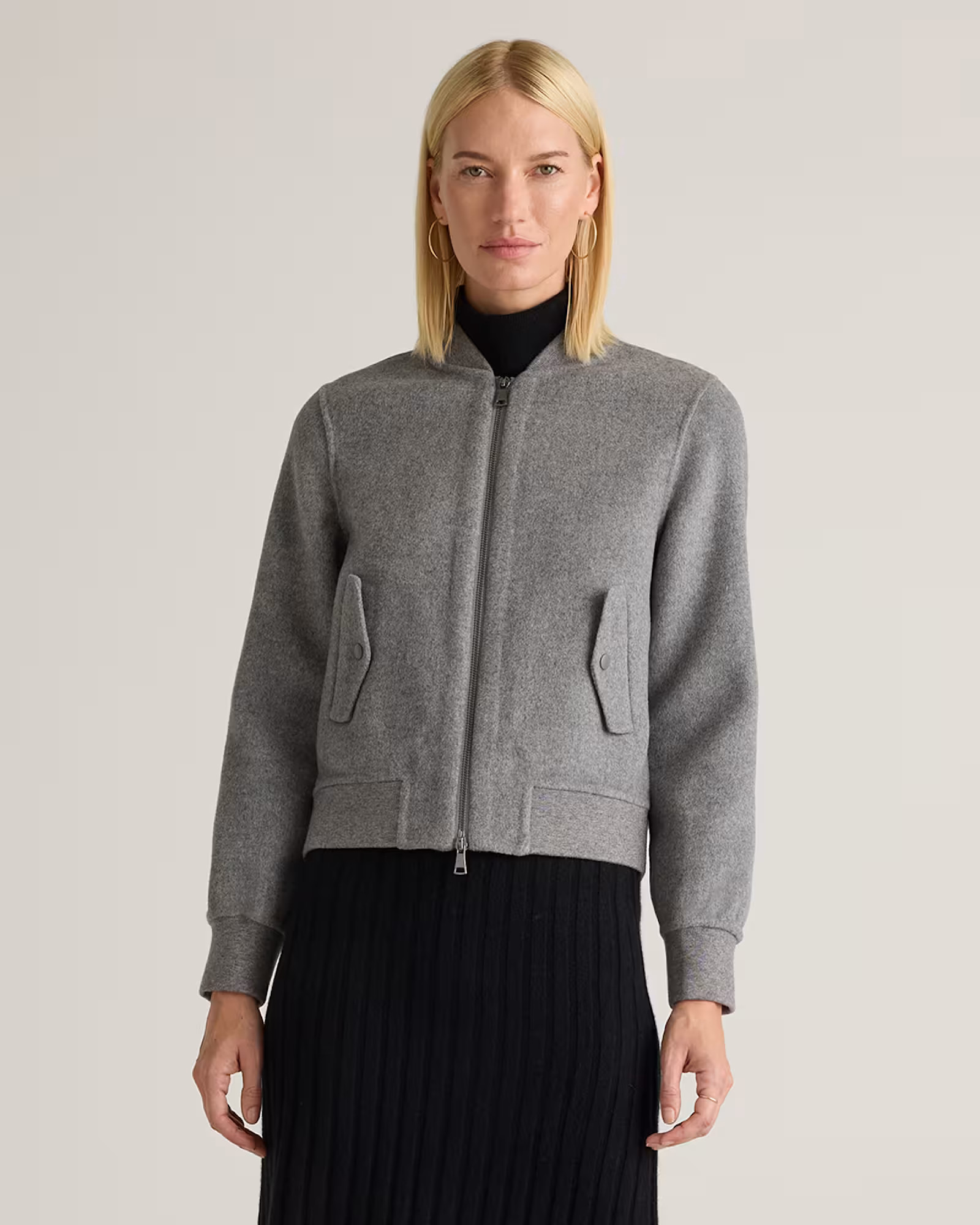 Double-Faced Merino Wool Bomber Jacket | Quince