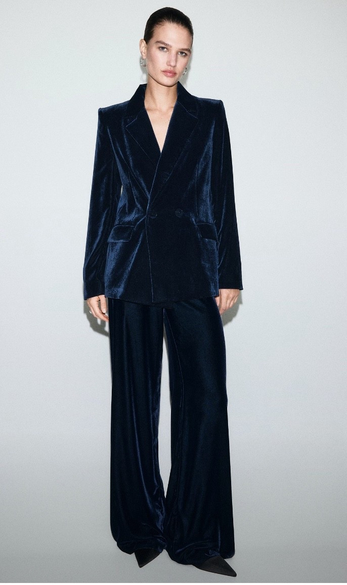 Holiday outfit
Velvet 
Pantsuit 
Work party look 


#LTKWorkwear #LTKSeasonal #LTKHoliday