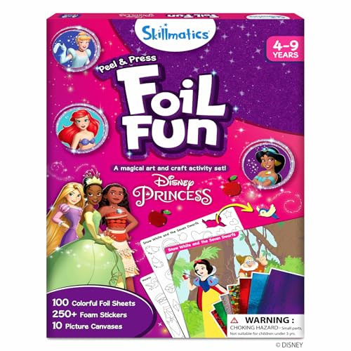 Skillmatics Foil Fun - Disney Princess, Mess-Free Art & Craft Kits for Kids, DIY Creative Activit... | Amazon (US)