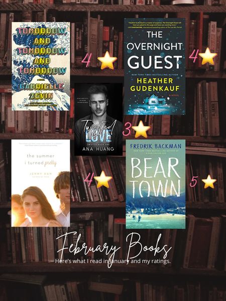 February Reading List and ratings #reading #books