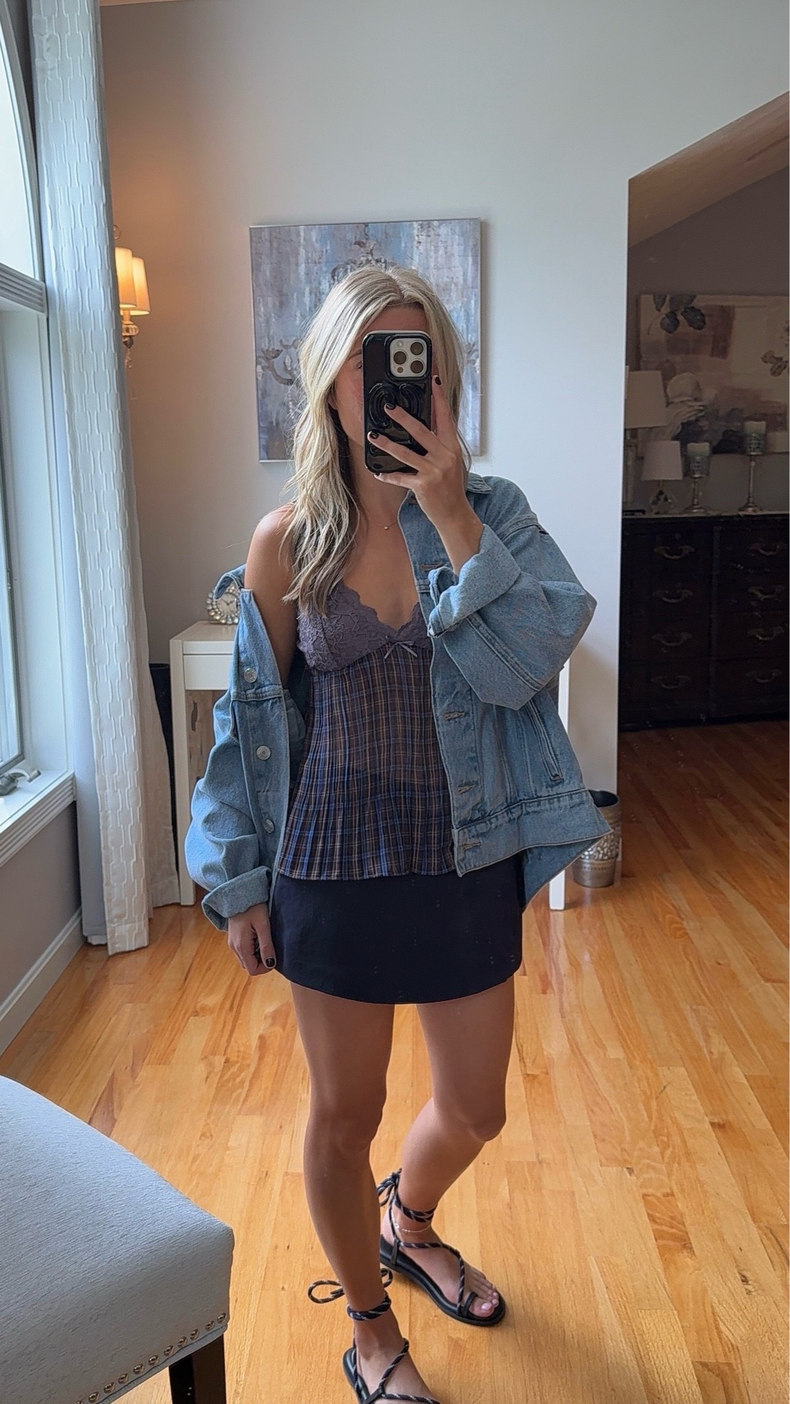 wearing a xs in jean jacket and top, xxs in skort!

#LTKU #LTKSeasonal #LTKootd
