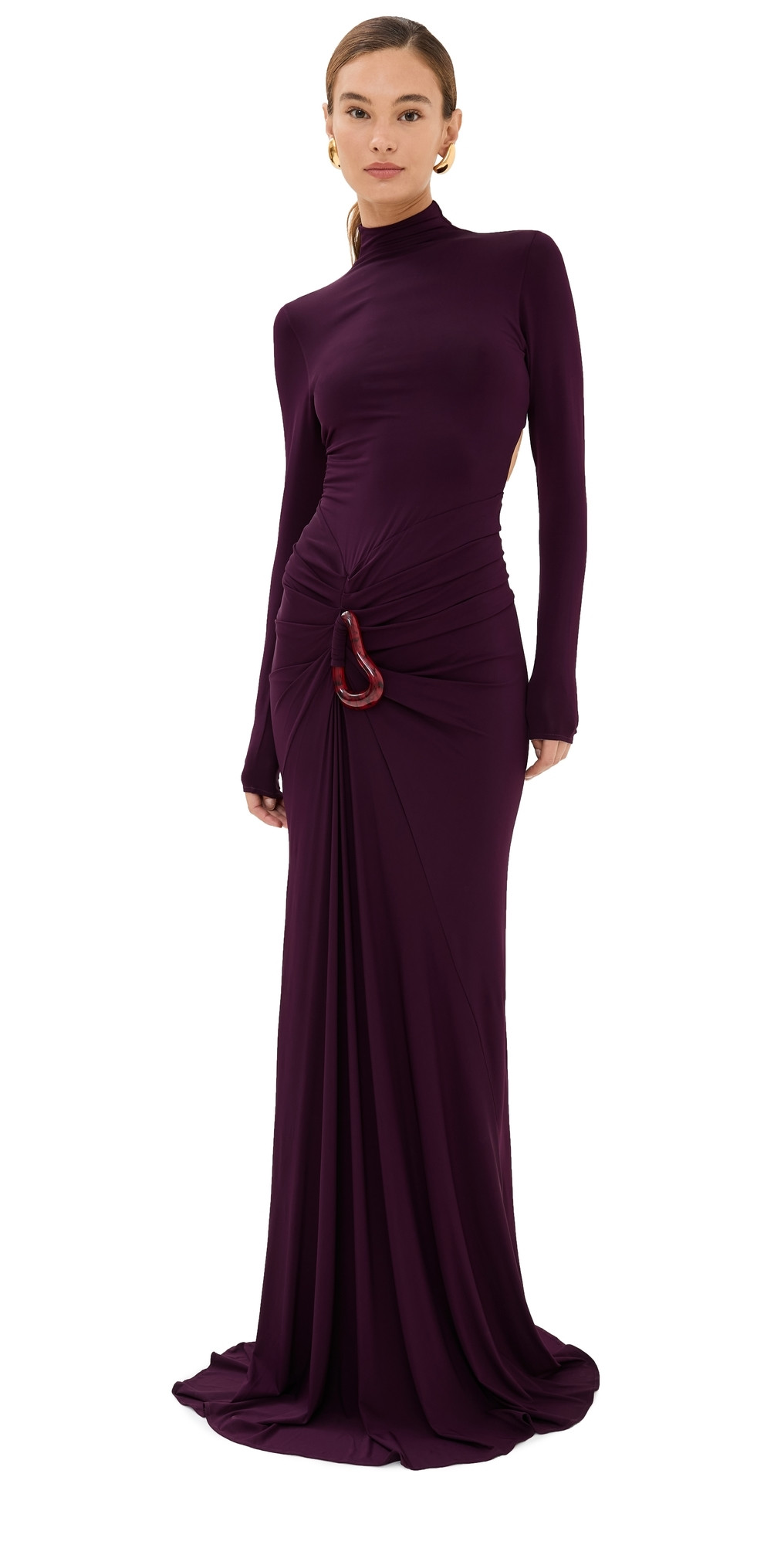 Silvia Tcherassi Lena Dress Burgundy M | Shopbop