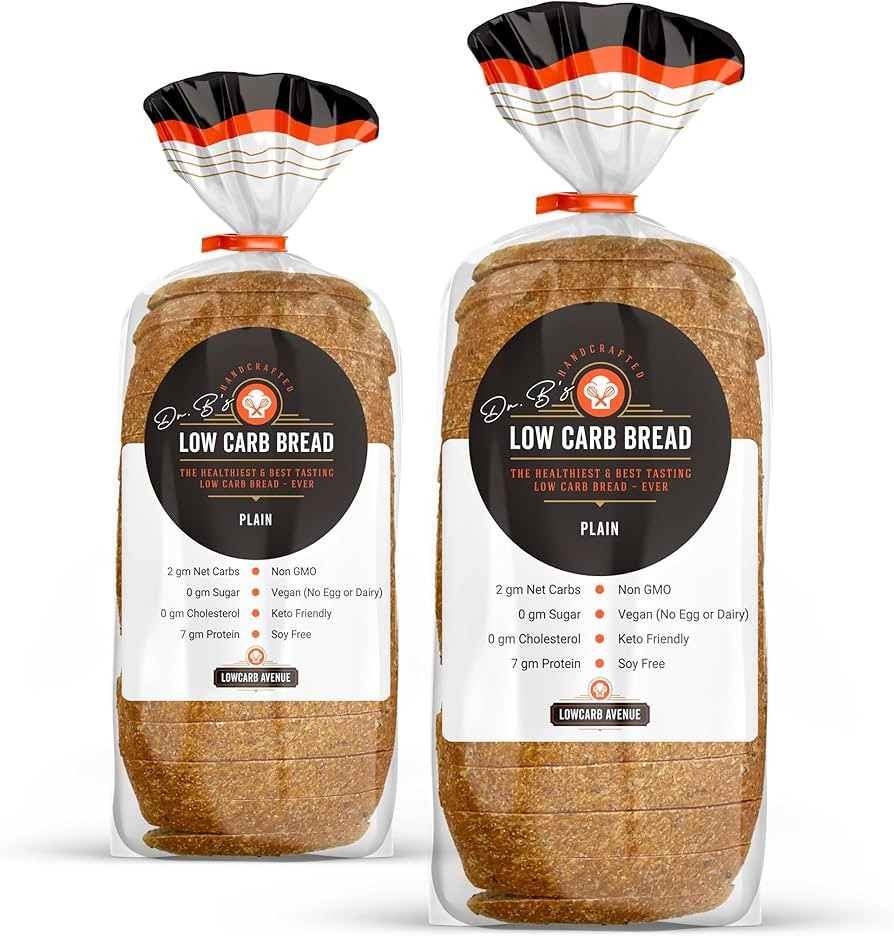 Dr. B's Multigrain Bread | 2g Net Carbs & 7g Protein | Low Calorie, Vegan, Sugar Free | Fresh, Sl... | Amazon (US)