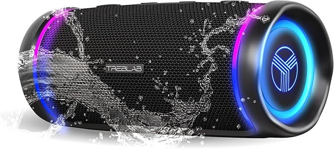 TREBLAB HD77 Bluetooth Speaker - Powerful 360° Sound with Impactful Bass, 30W Portable Wireless ... | Amazon (US)