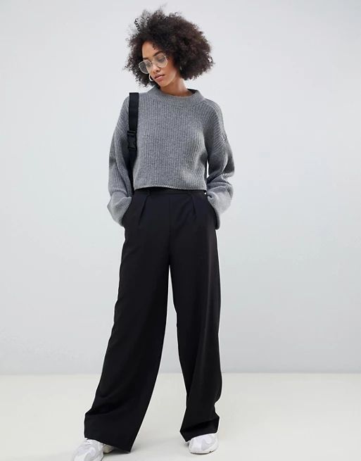 ASOS The Wide Leg Pants with Pleat Detail | ASOS US