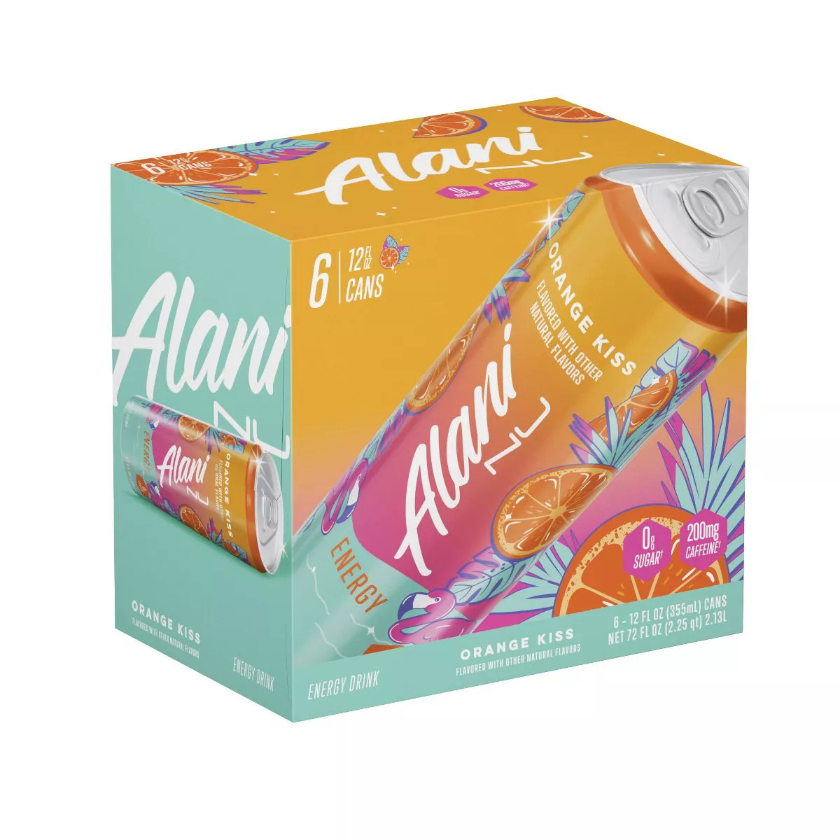 Alani Nu Orange Kiss Energy Drink - 6pk/12 fl oz Cans | Target