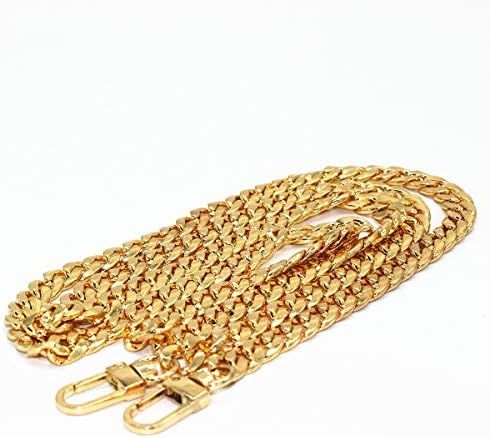 WEICHUAN 47" DIY Iron Flat Chain Strap Handbag Chains Accessories Purse Straps Shoulder Cross Bod... | Amazon (US)