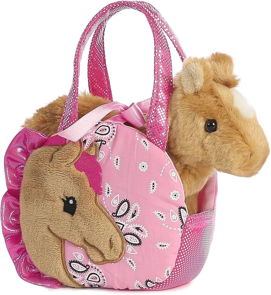 Aurora World Fancy Pals Pretty Pony Pet Carrier Pink, 5.5" | Amazon (US)