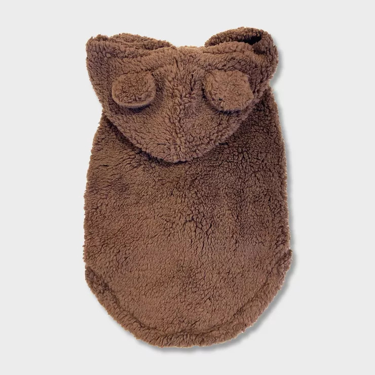 Grayson Pup Sherpa Dog Hoodie with Ears - Brown | Target