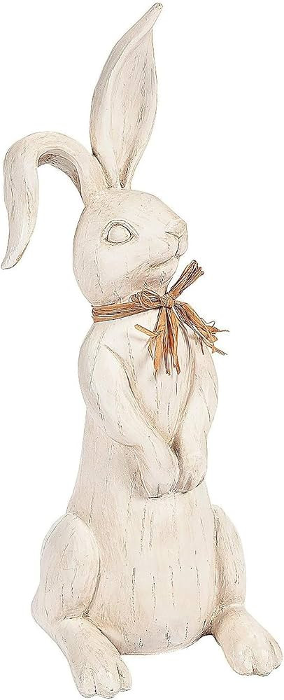 Amazon.com: Fun Express 15.5 Inch Tall Rustic Easter Rabbit Figurine Farmhouse Easter Home Decor,... | Amazon (US)