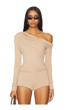 AFRM Bria Top in Heather Taupe from Revolve.com | Revolve Clothing (Global)