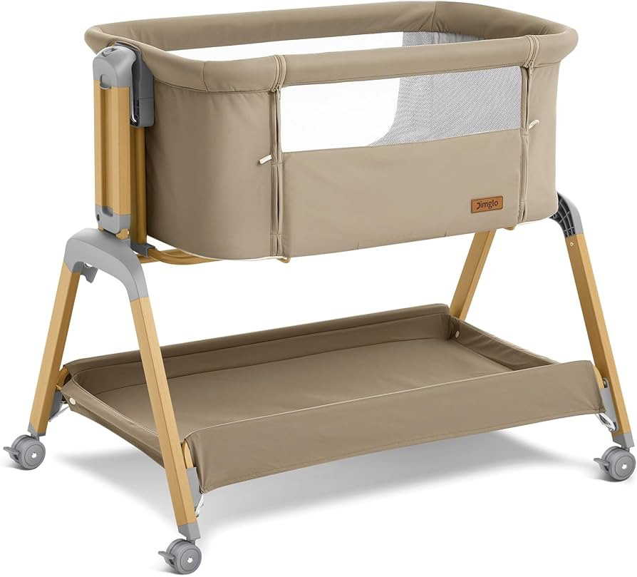 3 in 1 Baby Bassinet, Rocking Bassinets with Comfy Mattress and Wheels, Adjustable Height Bassine... | Amazon (US)