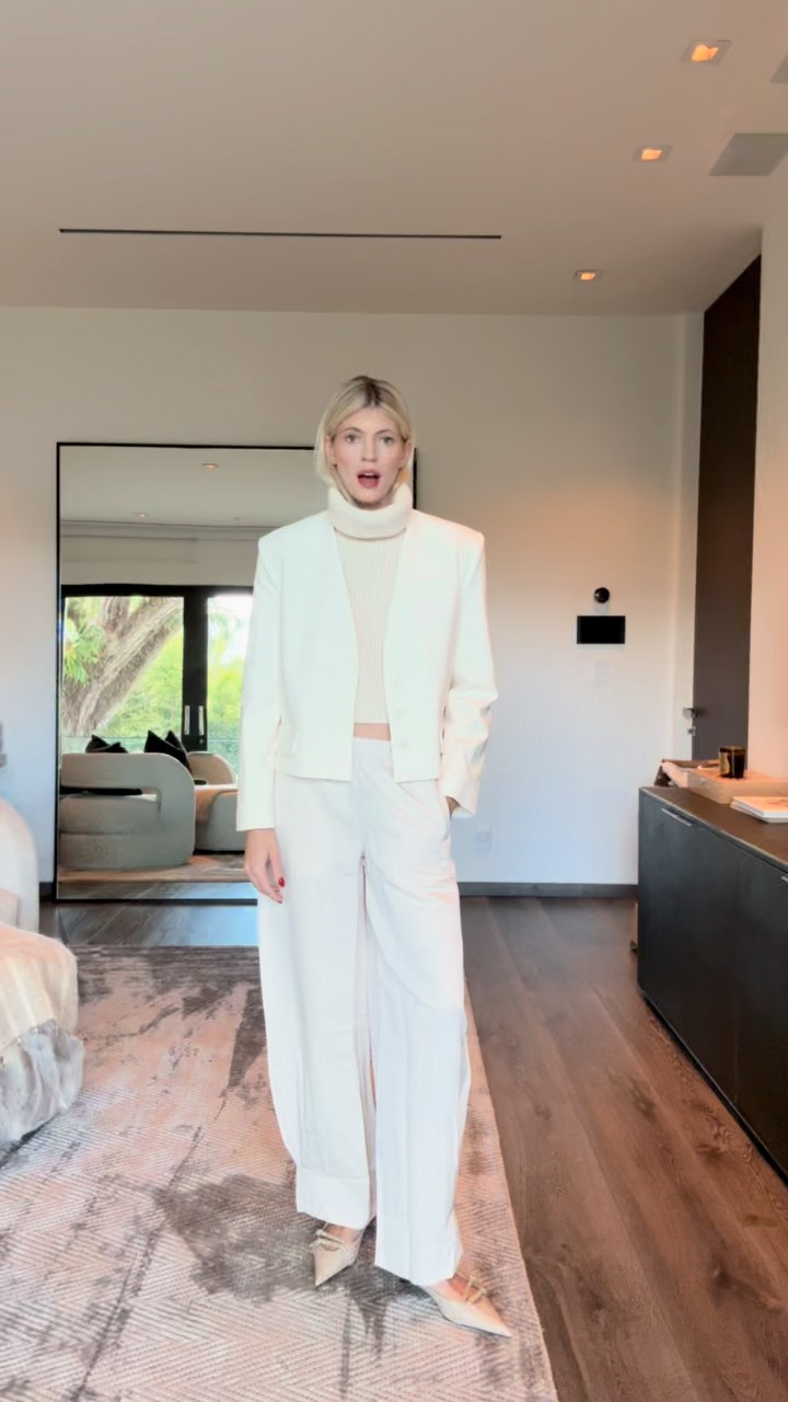 I love an all ivory look! 

 #LTKWatchNow #LTKStyleTip #LTKShoeCrush