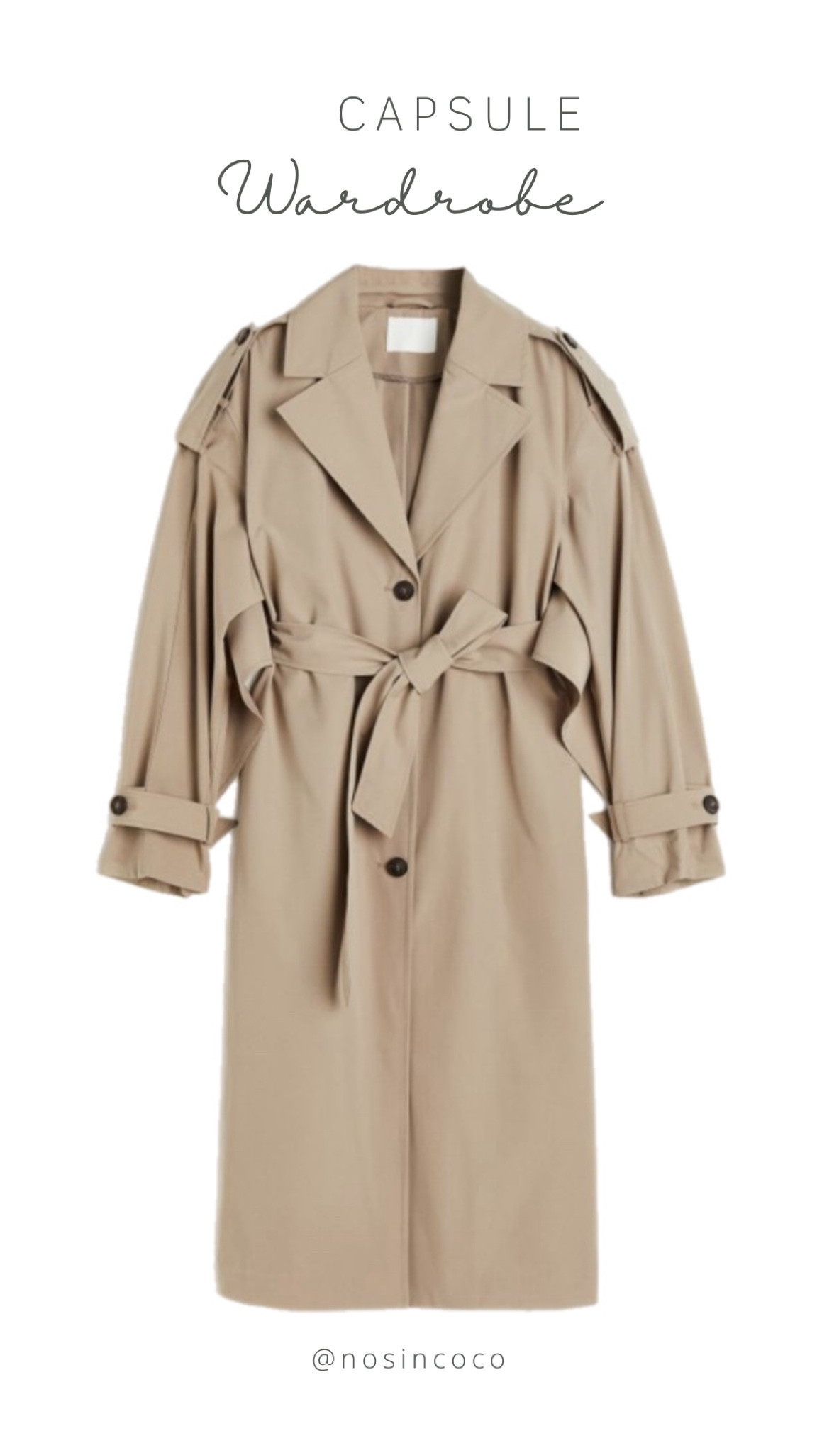 @nosincoco
#trench #hym #capsulewardrobe #basicwear #lookoftheday

#LTKeurope #LTKworkwear #LTKitbag