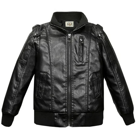 Dezsed Toddler Baby Boy Motorcycle Faux Leather Jackets Coat Clearance Fashion Kids Coat Baby Boys T | Walmart (US)