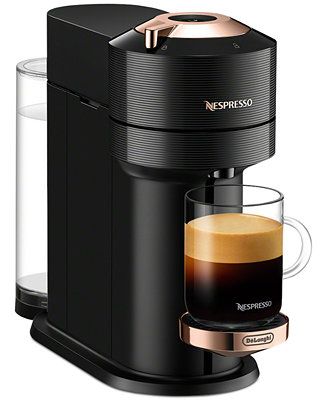 Vertuo Next Premium Coffee and Espresso Maker by DeLonghi, Black Rose Gold | Macys (US)