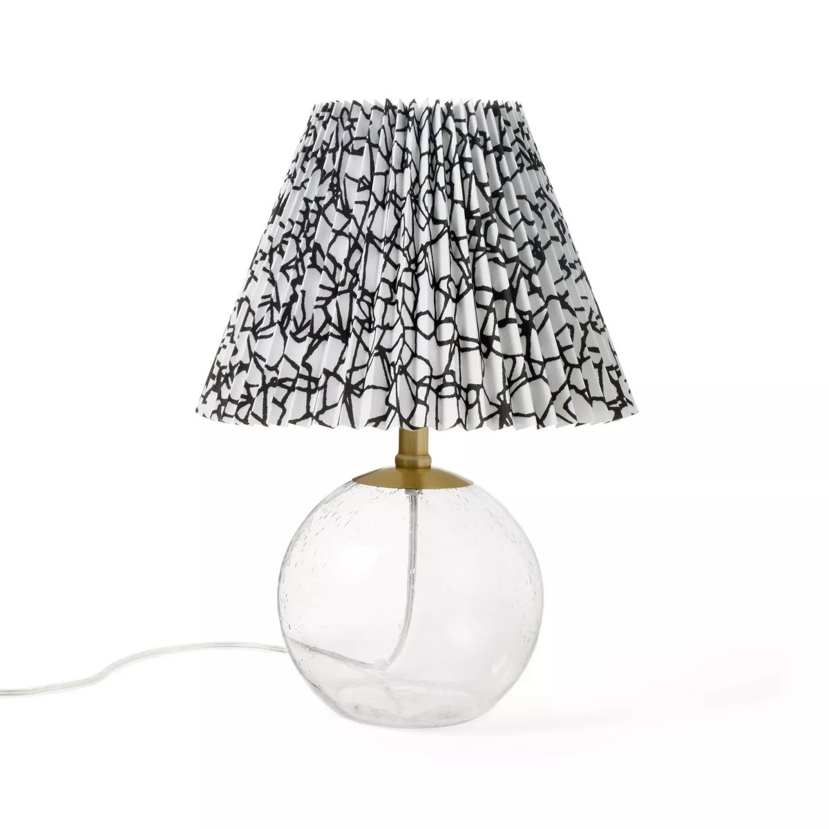 Cracked Glass Black/White Shade Round Accent Table Lamp - DVF for Target | Target