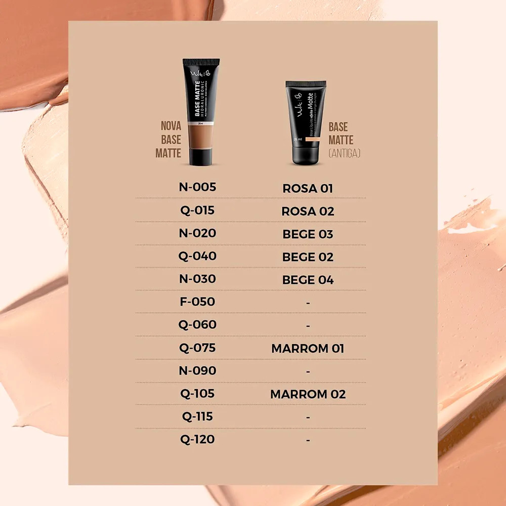 Base Líquida Matte Vult Hidraluronic Q040 26 ml | Amobeleza (BR)