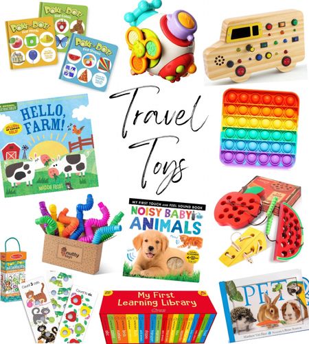 Toddler travel toys, travel books, fidgets, and busy boards 

#LTKHoliday #LTKkids #LTKtravel