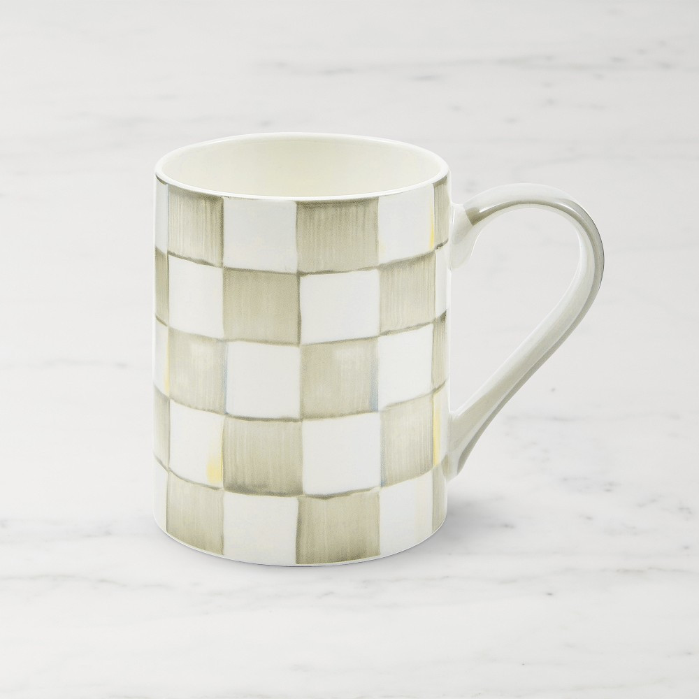 MacKenzie-Childs Sterling Check Mug | Williams-Sonoma