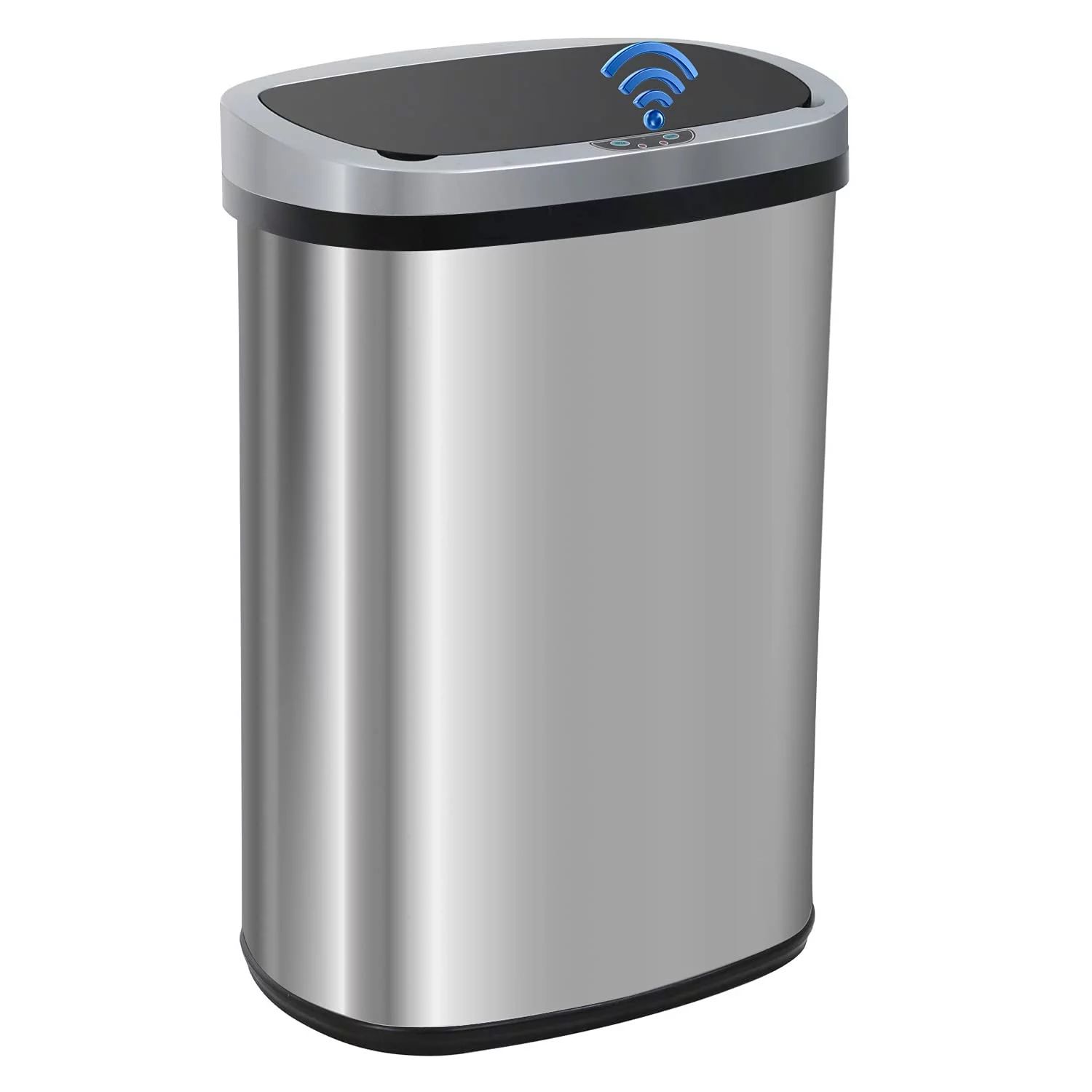 BestOffice Touch Free Sensor Stainless Steel Trash Can, 13 Gallon | Walmart (US)