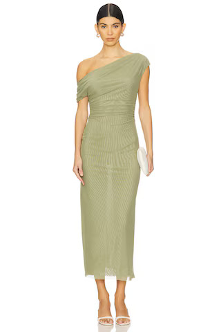 Significant Other Drew Midi Dress in Pesto from Revolve.com | Revolve Clothing (Global)