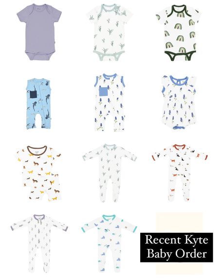 Recent Kyte Baby order for the kids! We love everything they have - so soft, washes well, and grows with babies/kids because it’s stretchy! 
