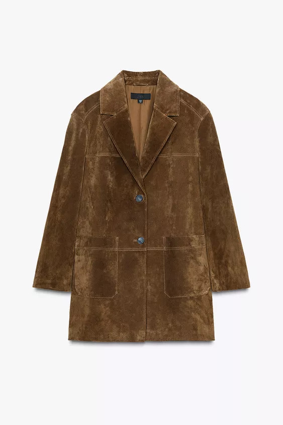 100% LEATHER LONG JACKET | Zara US