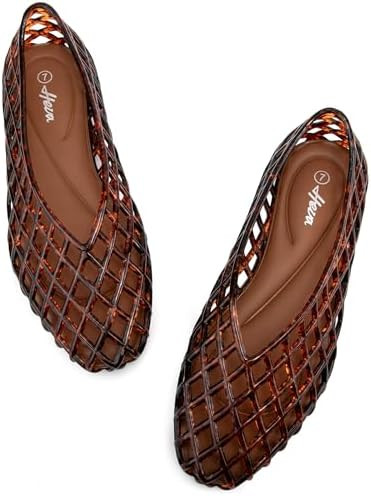 HEVA Women's Jelly Mesh Flats | Amazon (US)