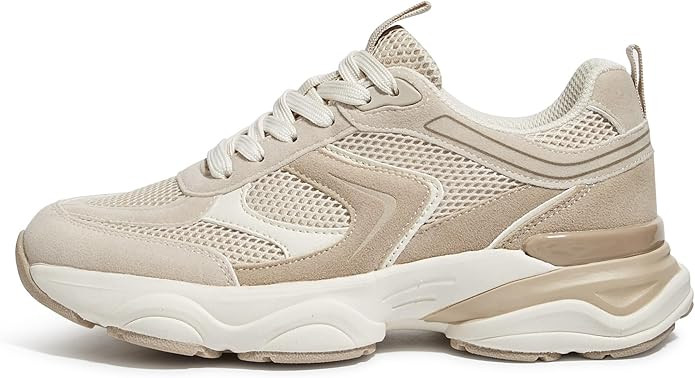 LUCKY STEP Women's Mesh Fashion Chunky Sneakers Platform Casual Athletic Walking Running Shoes Re... | Amazon (US)