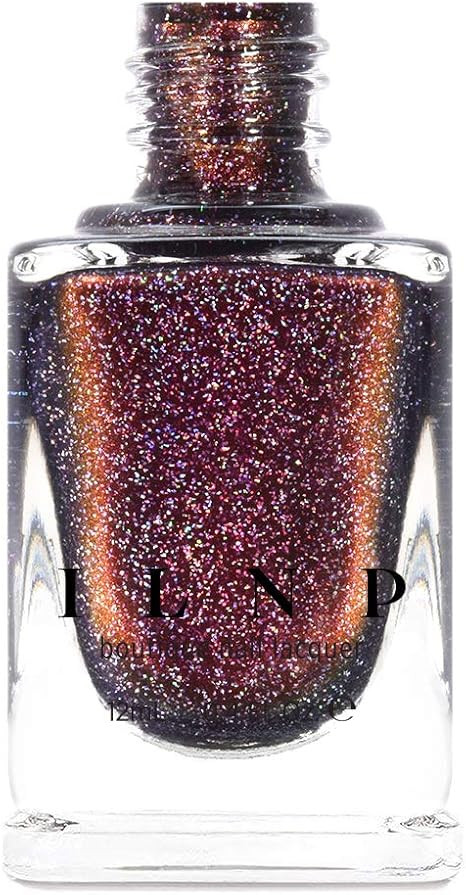 ILNP Bardot - Deep Mahogany Red Holographic Nail Polish | Amazon (US)