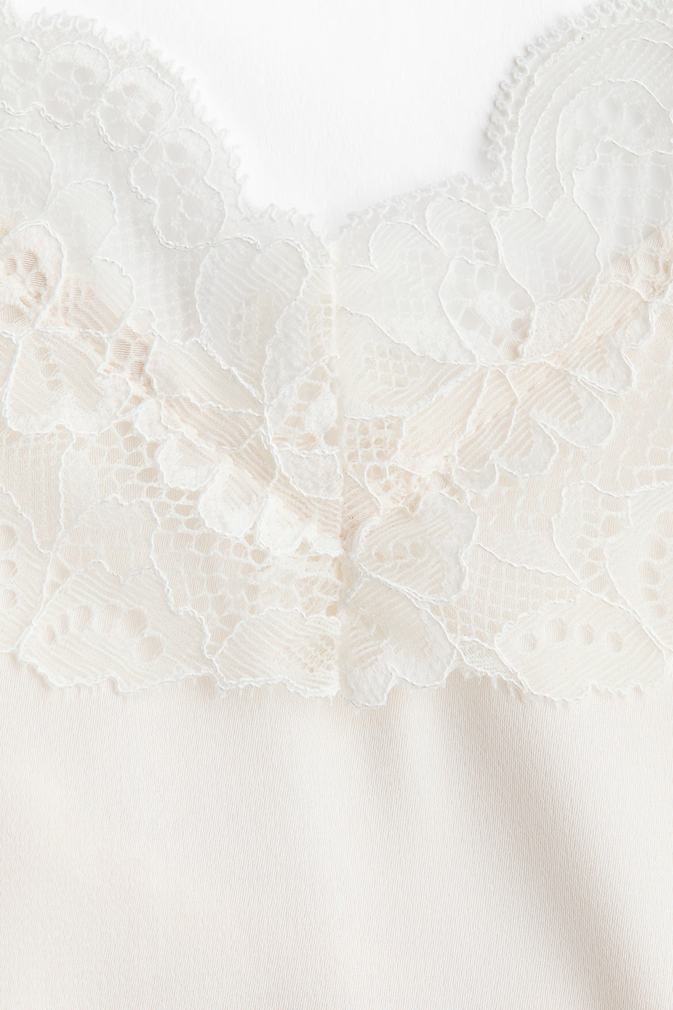 Lace-trimmed satin dress | H&M (UK, MY, IN, SG, PH, TW, HK)