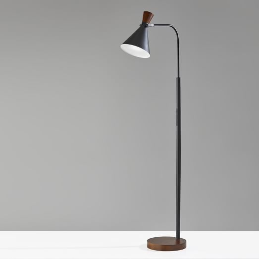 Walnut LED Task Floor Lamp | West Elm (US)