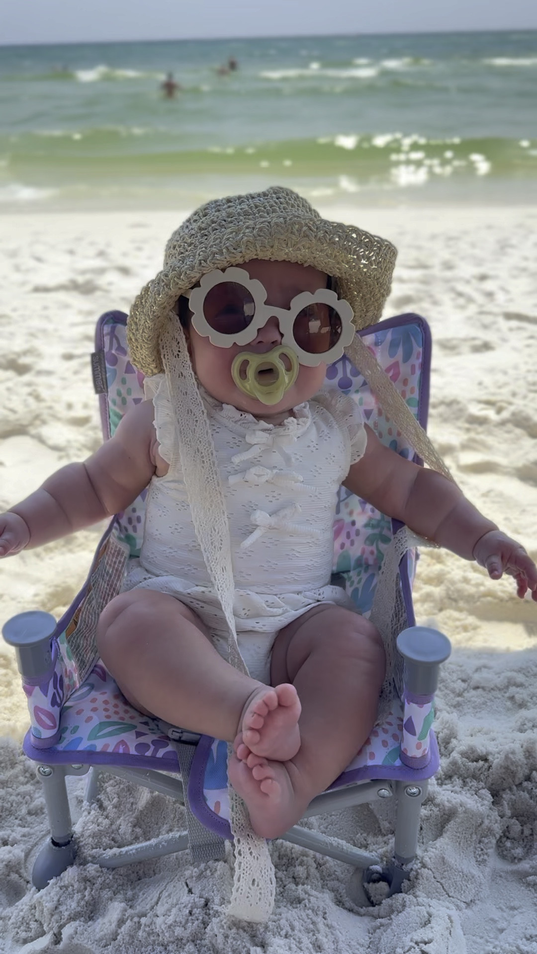 Cutest baby girl beach set up 🩵

#LTKKids #LTKBump #LTKBaby