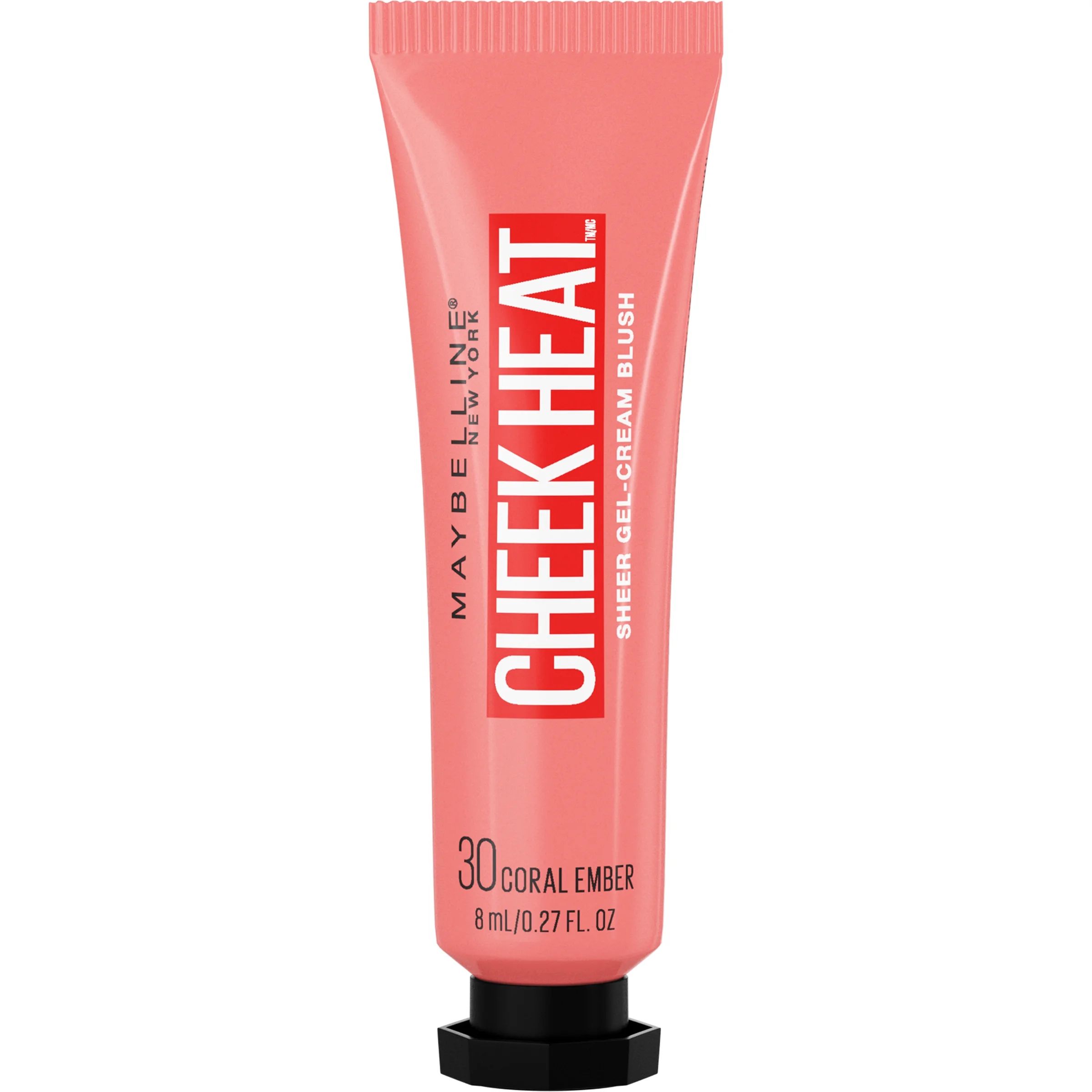 Maybelline Cheek Heat Gel-Cream Blush, Face Makeup, Coral Ember, 0.27 fl oz - Walmart.com | Walmart (US)
