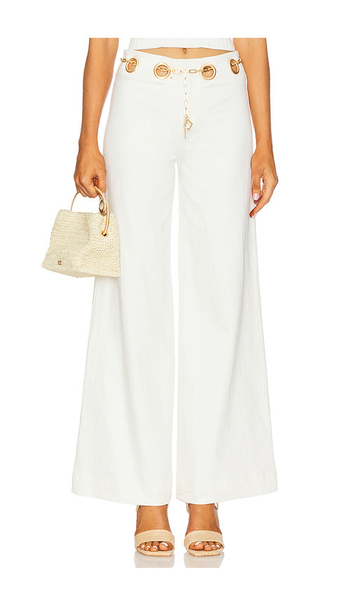 Cult Gaia Sydney Pant in Off White. Size 29 | Revolve Clothing (Global)