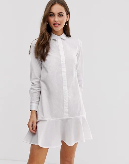 ASOS Peplum Mini Shirt Dress | ASOS US