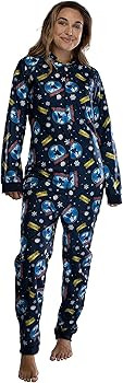 INTIMO Polar Express Adult Believe Hooded One-Piece Footless Sleeper Union Suit For Men and Women | Amazon (US)