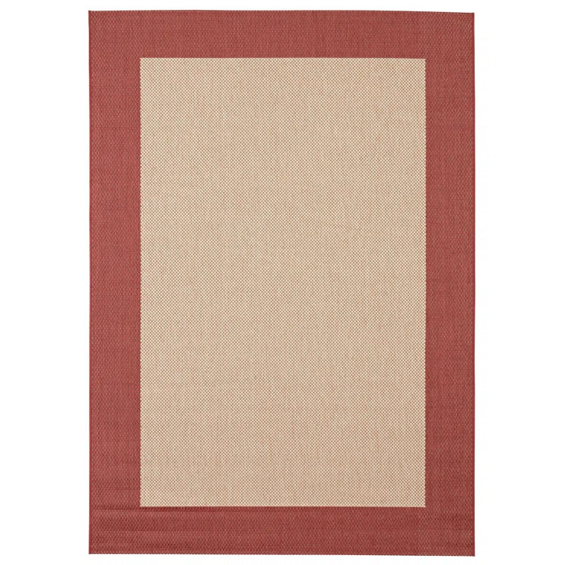 Dzamhur Beige/Burnt Orange Indoor/Outdoor Area Rug | Wayfair Professional