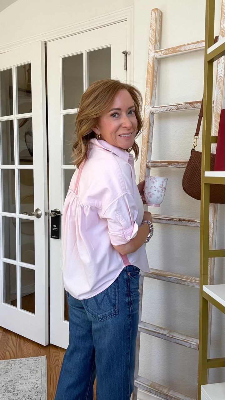 Restock alert! My favorite button up has finally been restocked in all sizes. It runs slightly big and comes in so many pretty colors! 
￼￼

#LTKPetite #LTKootd #LTKOver40