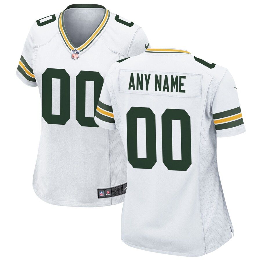 Green Bay Packers Nike Women's Custom Game Jersey - White | Fanatics