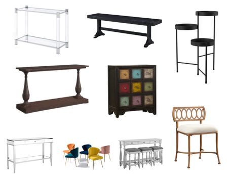 Accent furniture. Console table. Accent chairs. Vanity chair. Tier plant stand. Wayfair. Wayfair accent furniture. Home furnishings. Home decor. Entryway. Entryway table. 

#LTKhome #LTKSale #LTKFind