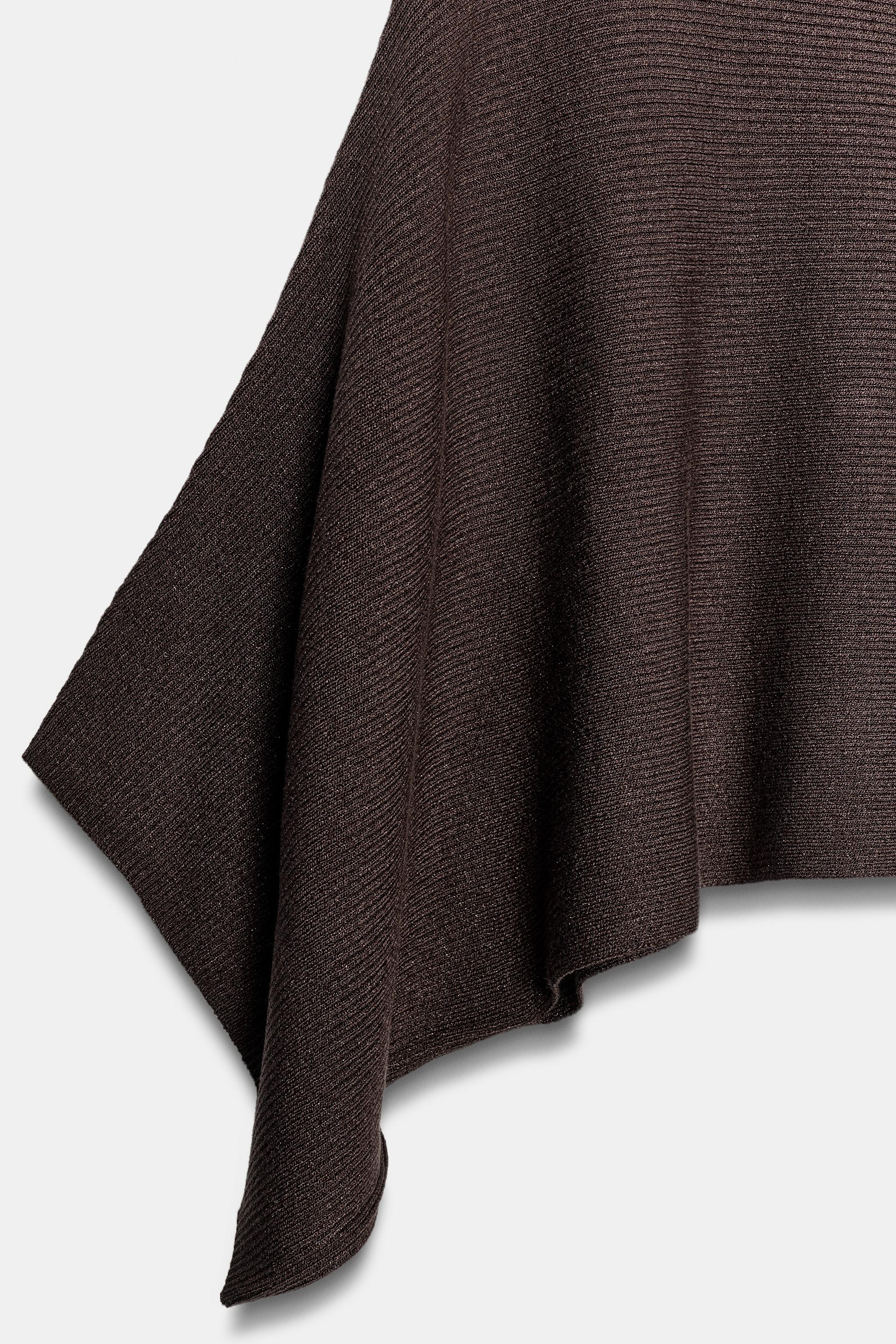 Cape style jumper with a boat neck and long sleeves. | Zara DE